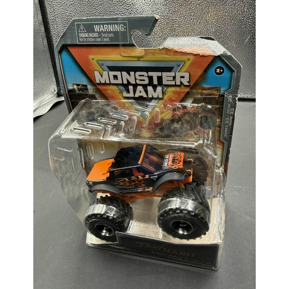 Monster Jam Series 33 Bad Habit 1:64 Diecast Truck Lincoln Welders New